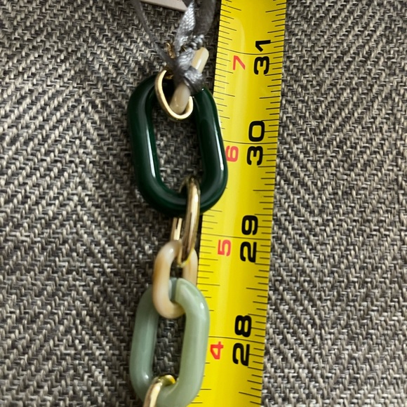 Rush Necklace by Denis & Charles Long Chunky Statement Earth-tone Colors - NWT - Picture 6 of 7